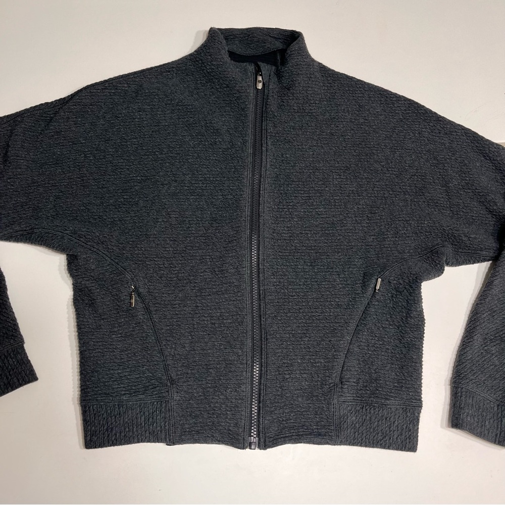 Lululemon Easy Going Jacket Heathered Black Size 4